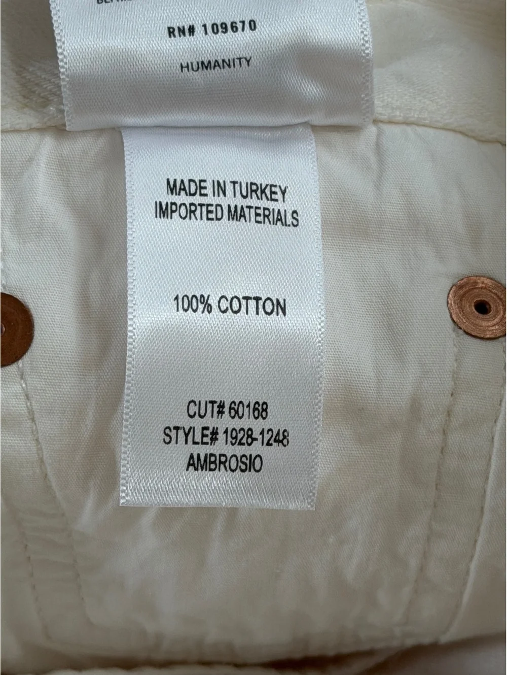 Citizens of Humanity Ambrosio Distressed Bermuda White Shorts Women’s 24 NWOT